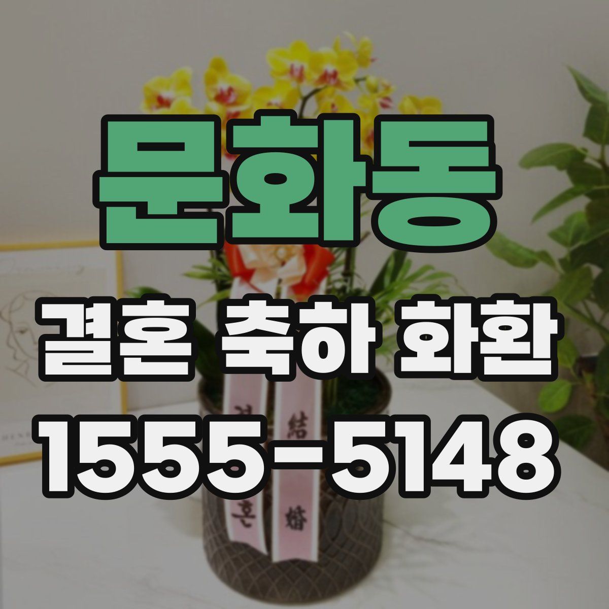 문화동 결혼 축하 화환