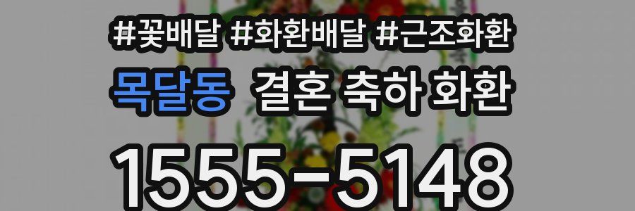 목달동 결혼 축하 화환