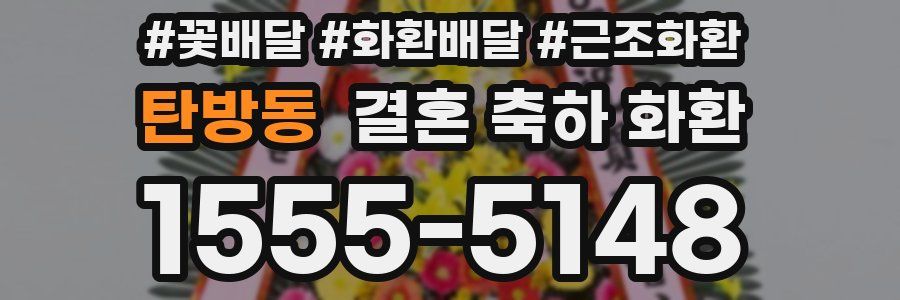 탄방동 결혼 축하 화환