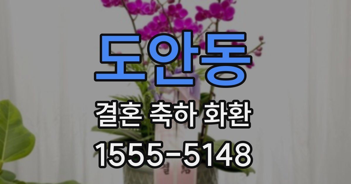도안동 결혼 축하 화환