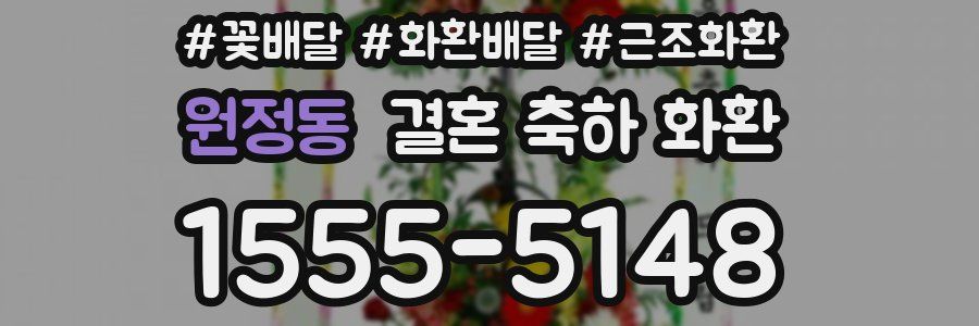 원정동 결혼 축하 화환