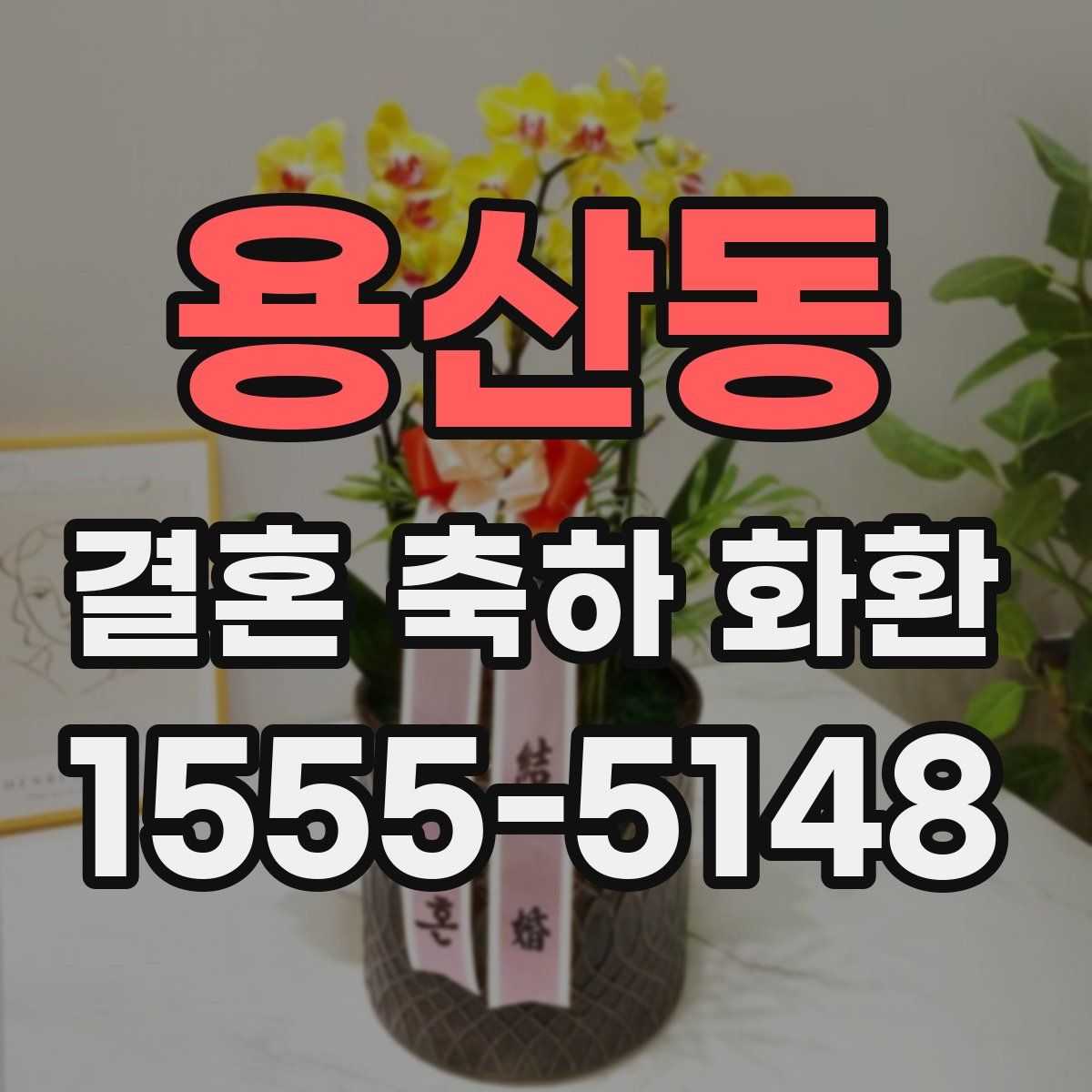 용산동 결혼 축하 화환