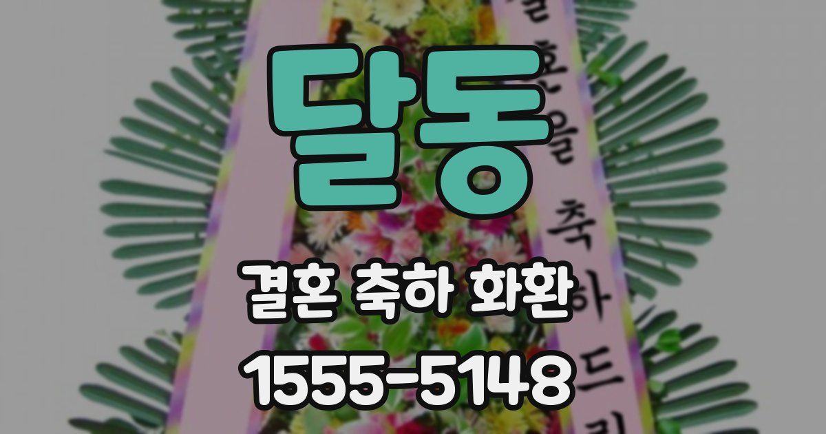 달동 결혼 축하 화환