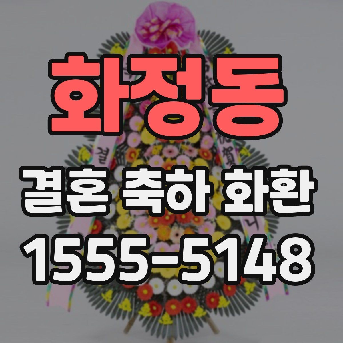 화정동 결혼 축하 화환 지역별 가격 차이가 생기는 이유