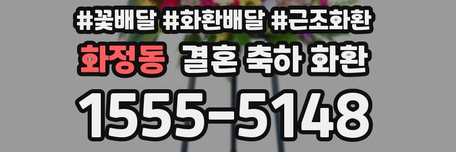 화정동 결혼 축하 화환
