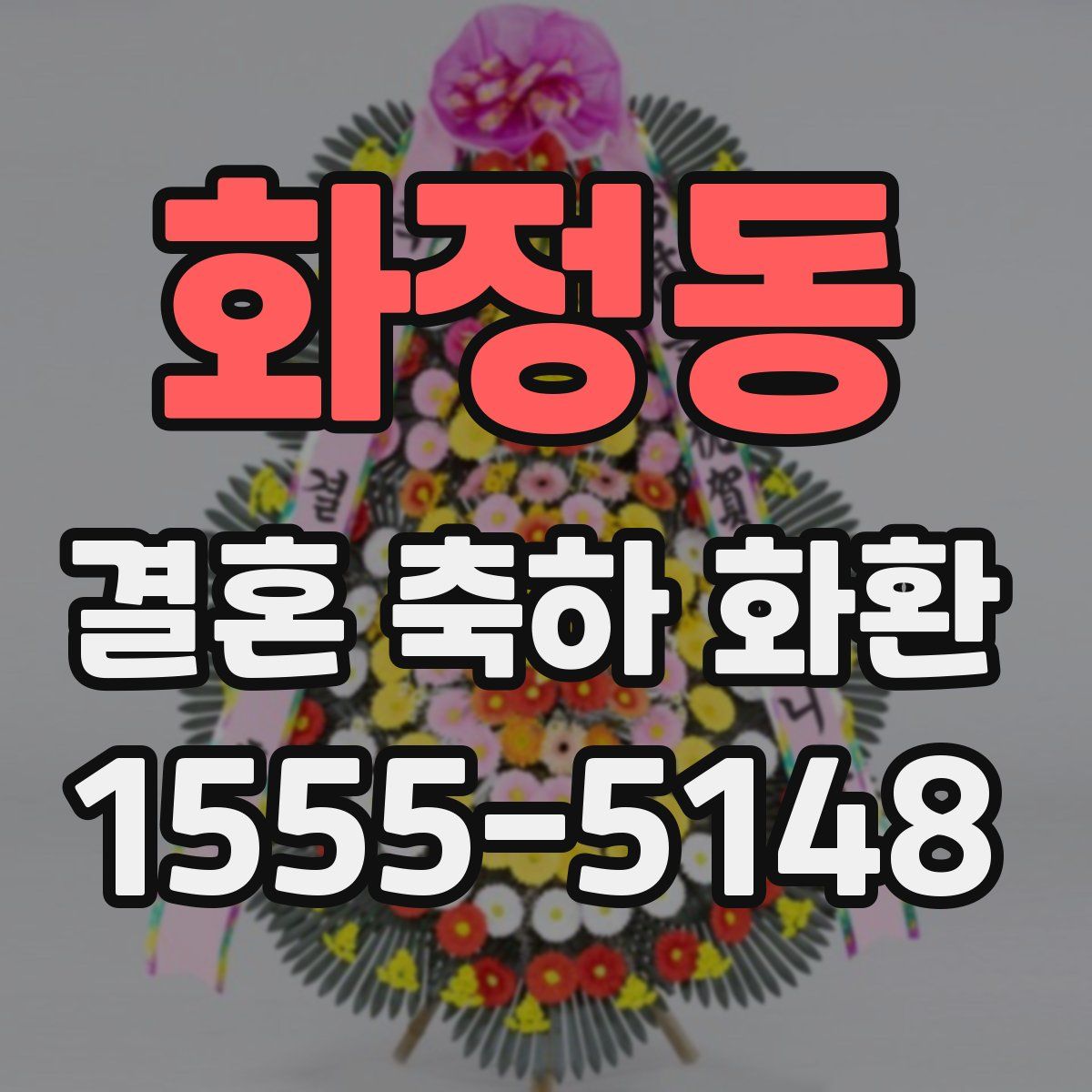 화정동 결혼 축하 화환