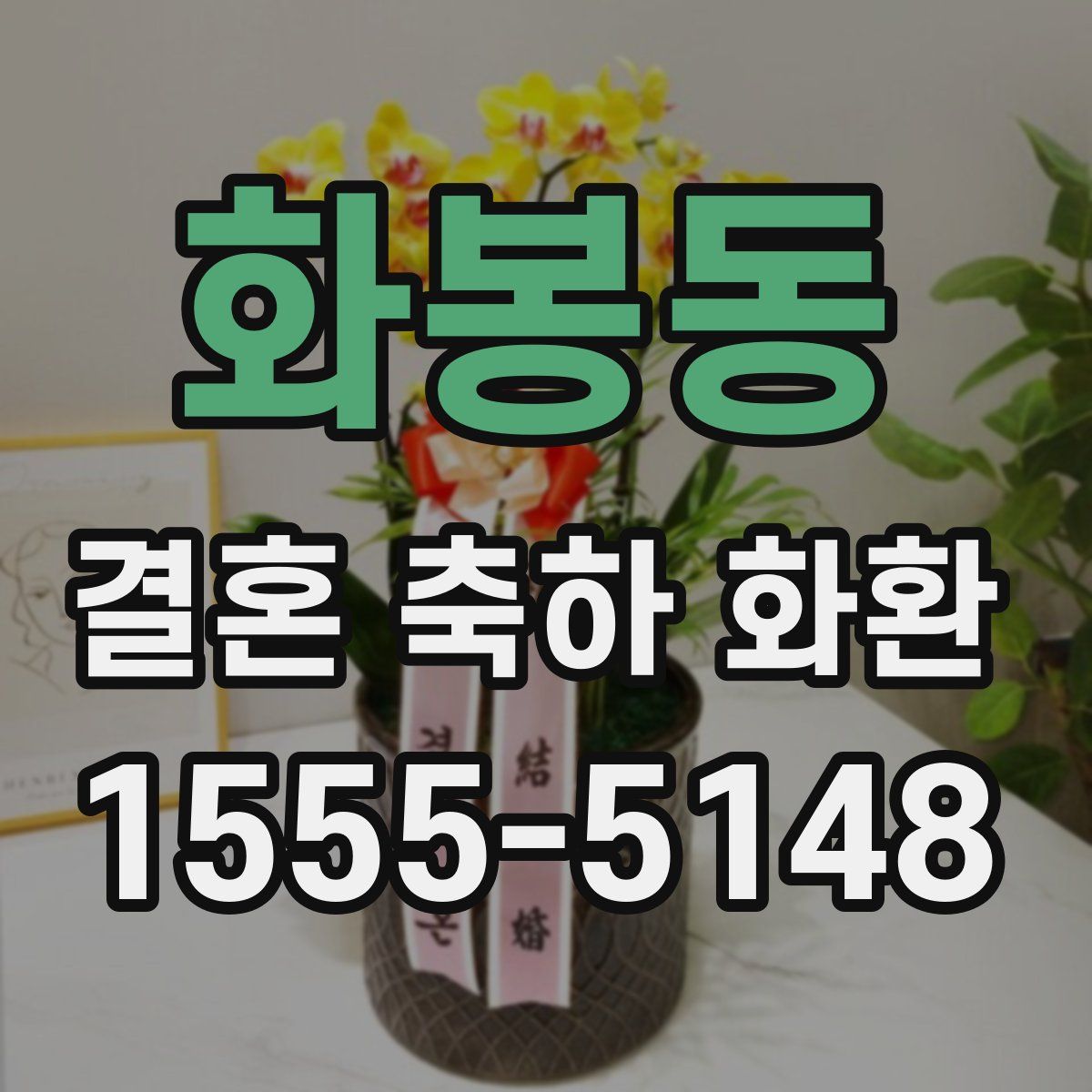 화봉동 결혼 축하 화환