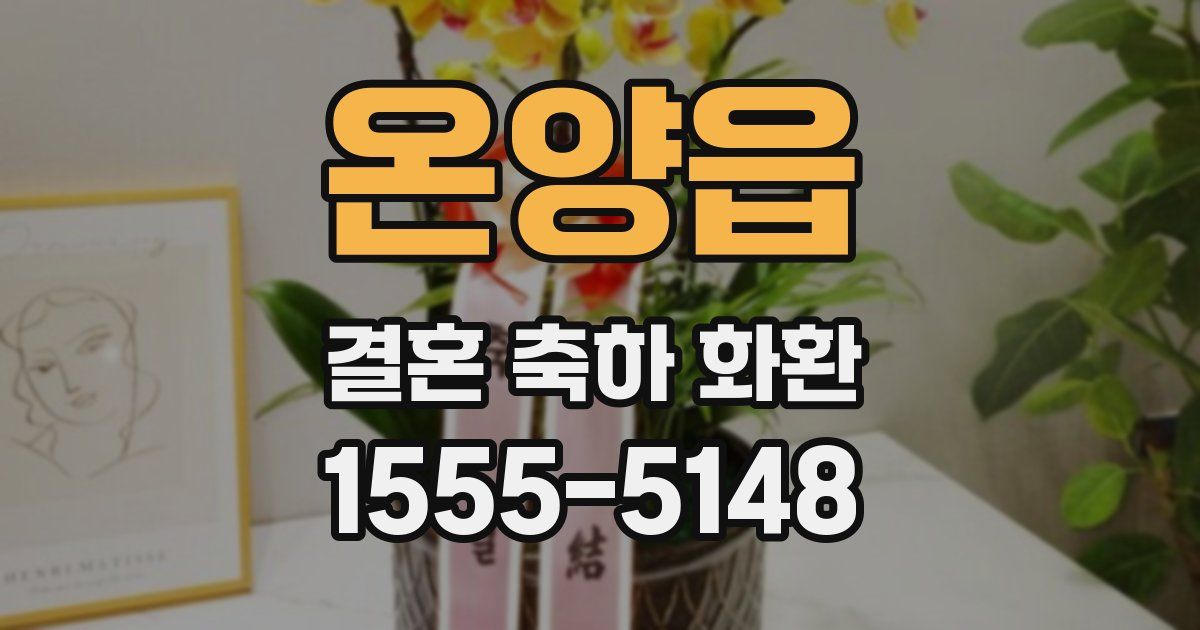 온양읍 결혼 축하 화환