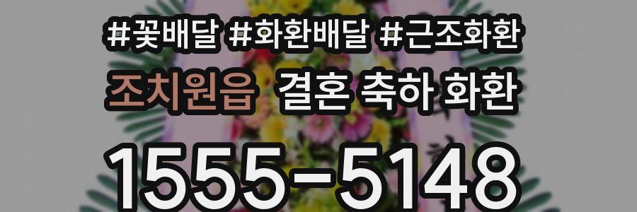 조치원읍 결혼 축하 화환