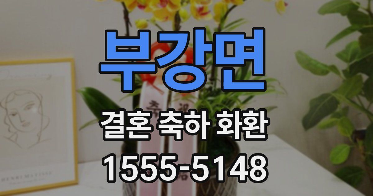 부강면 결혼 축하 화환