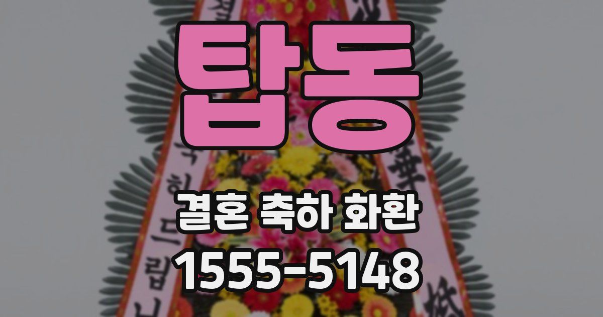 탑동 결혼 축하 화환
