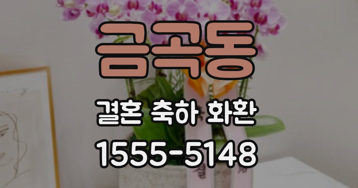 금곡동 결혼 축하 화환
