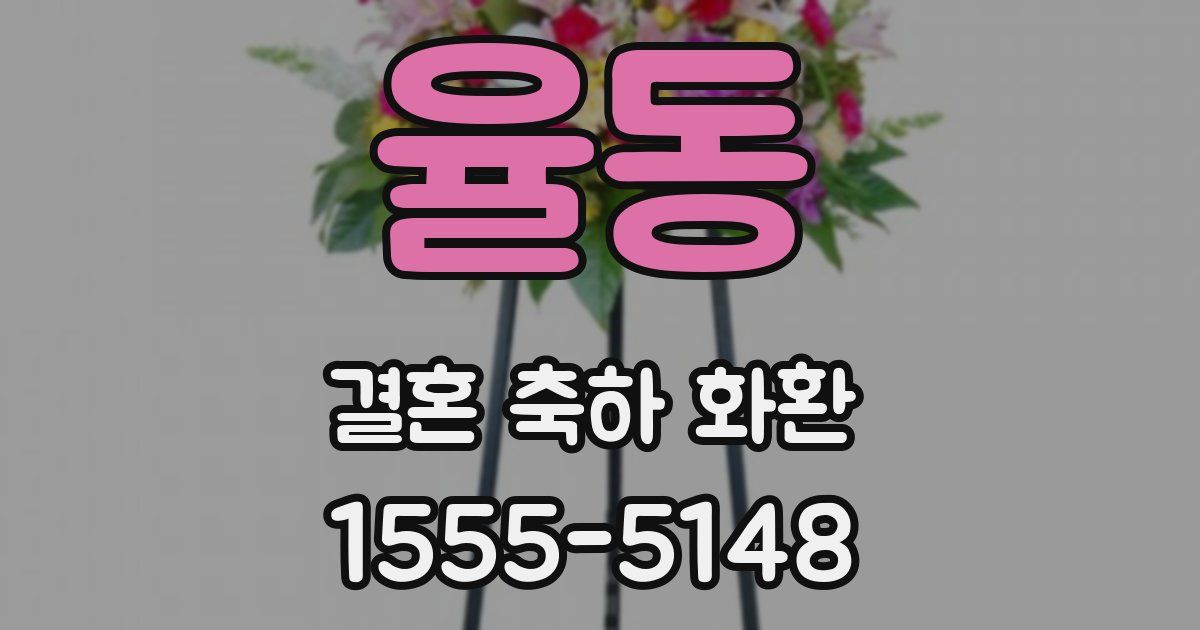 율동 결혼 축하 화환