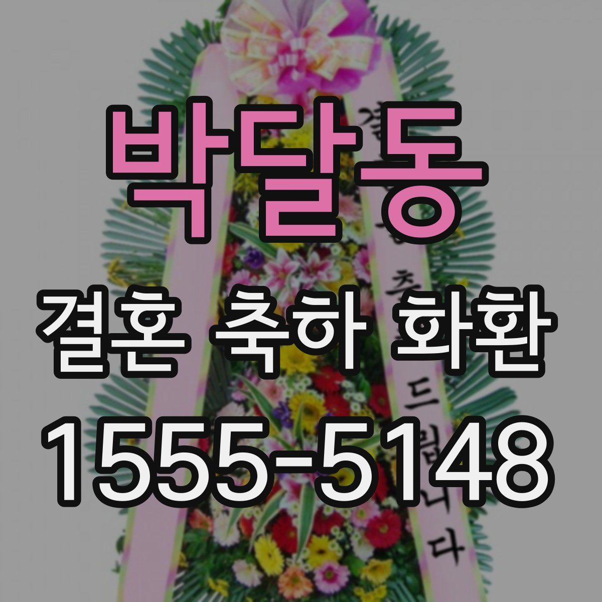박달동 결혼 축하 화환