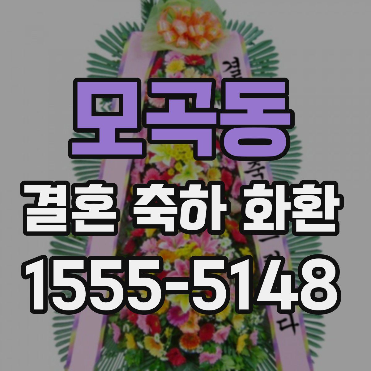 모곡동 결혼 축하 화환