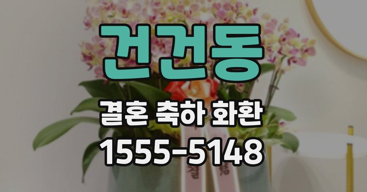 건건동 결혼 축하 화환