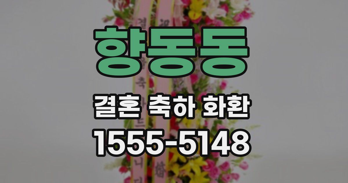 향동동 결혼 축하 화환