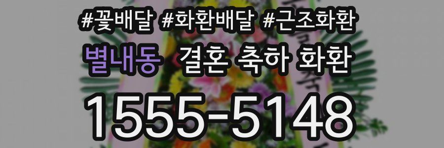 별내동 결혼 축하 화환