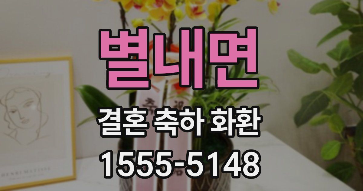 별내면 결혼 축하 화환