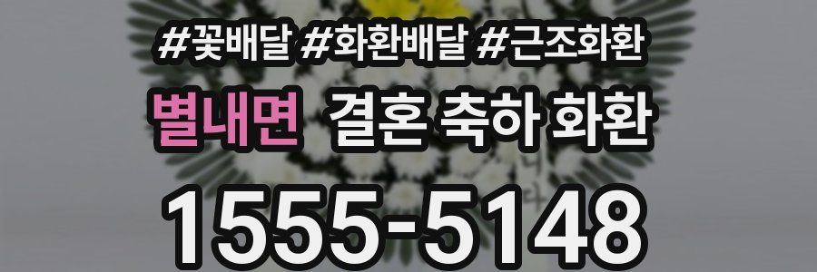 별내면 결혼 축하 화환