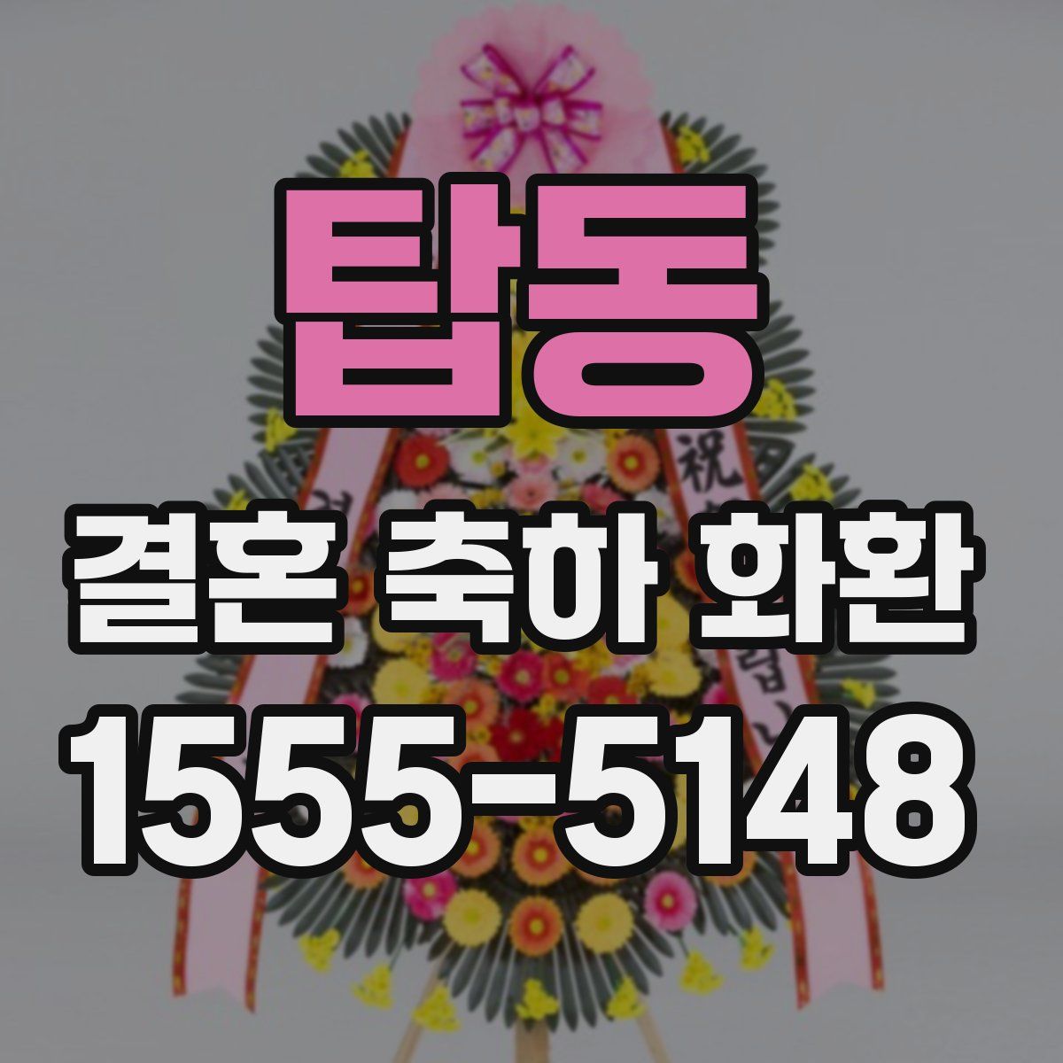 탑동 결혼 축하 화환
