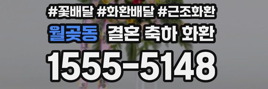 월곶동 결혼 축하 화환