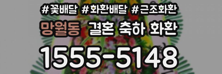 망월동 결혼 축하 화환