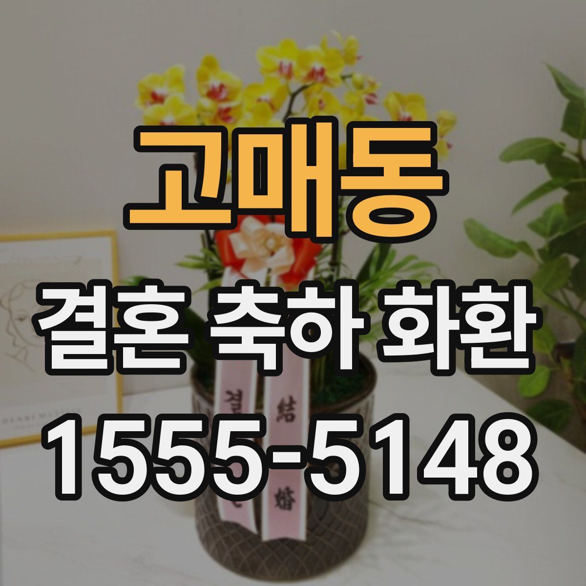 고매동 결혼 축하 화환