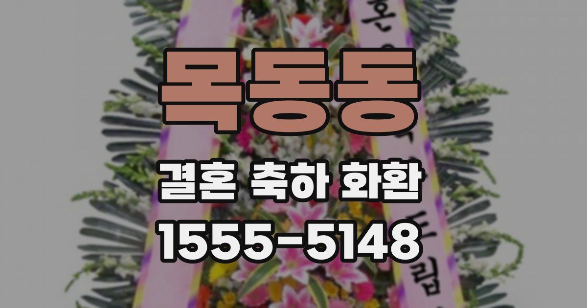 목동동 결혼 축하 화환