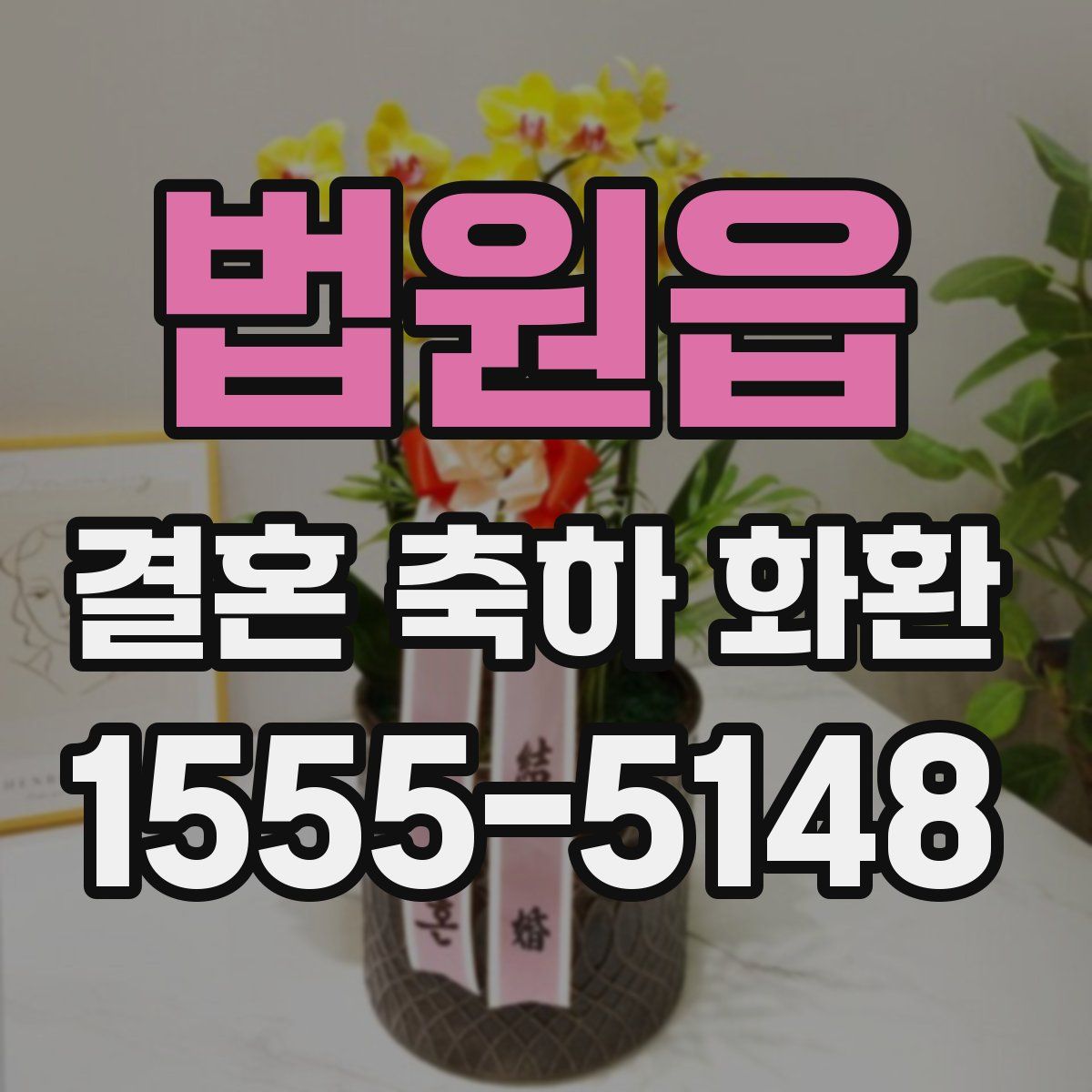 법원읍 결혼 축하 화환