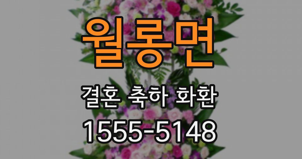 월롱면 결혼 축하 화환