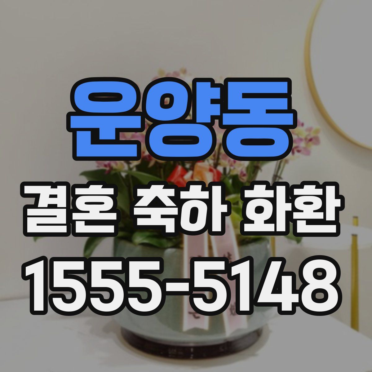 운양동 결혼 축하 화환