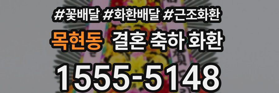 목현동 결혼 축하 화환
