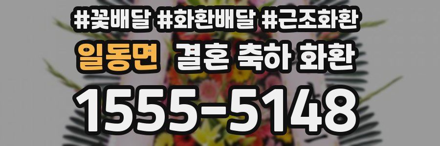 일동면 결혼 축하 화환