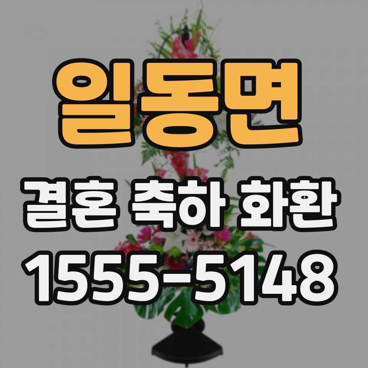 일동면 결혼 축하 화환