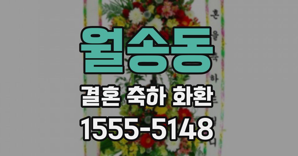 월송동 결혼 축하 화환