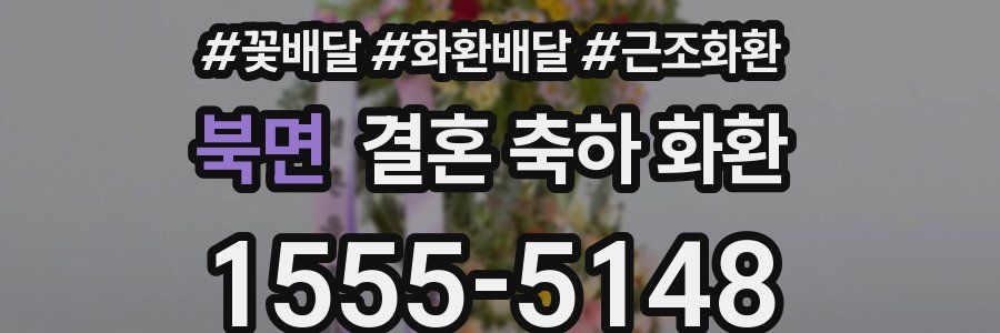 북면 결혼 축하 화환