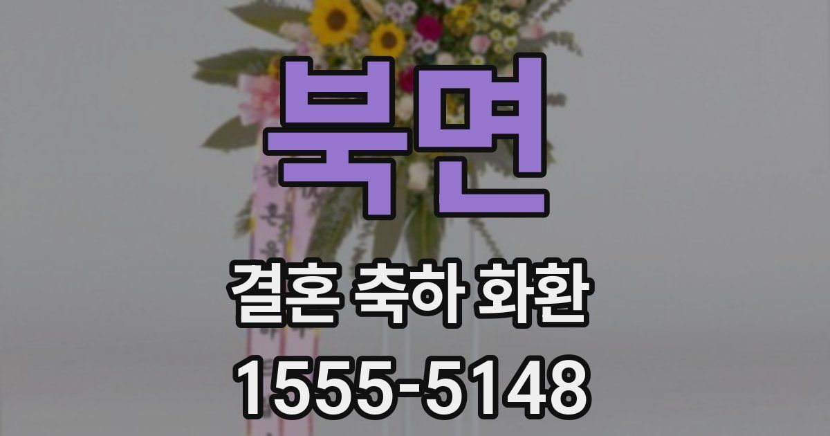북면 결혼 축하 화환