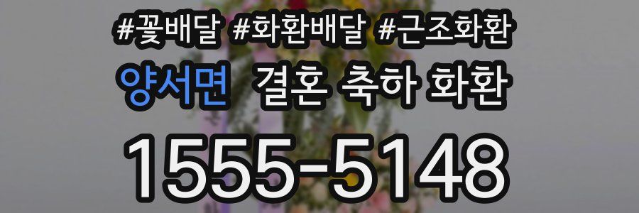 양서면 결혼 축하 화환
