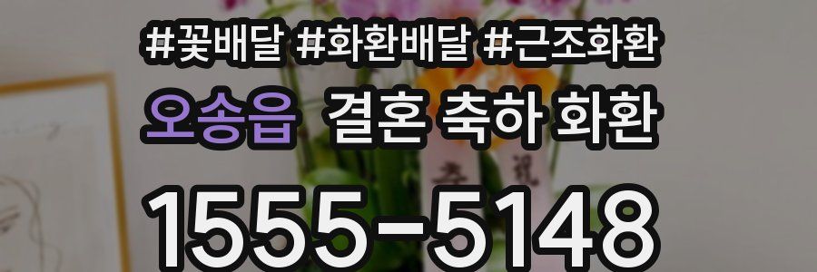 오송읍 결혼 축하 화환