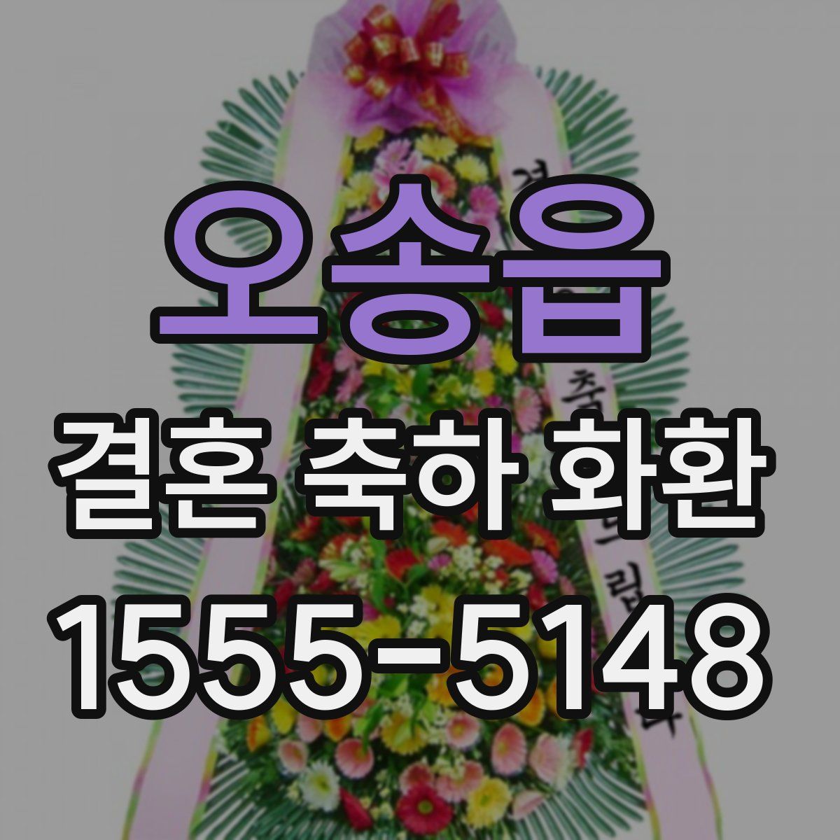 오송읍 결혼 축하 화환