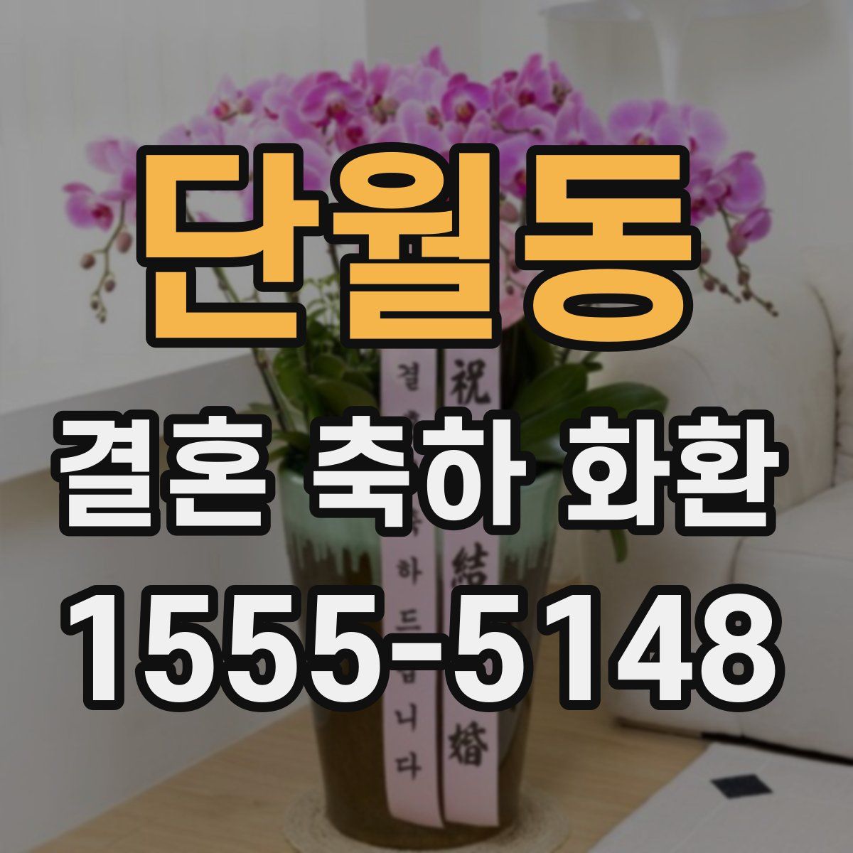 단월동 결혼 축하 화환