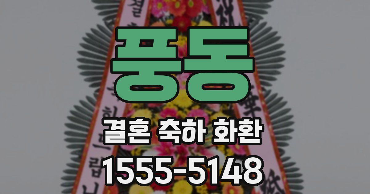 풍동 결혼 축하 화환