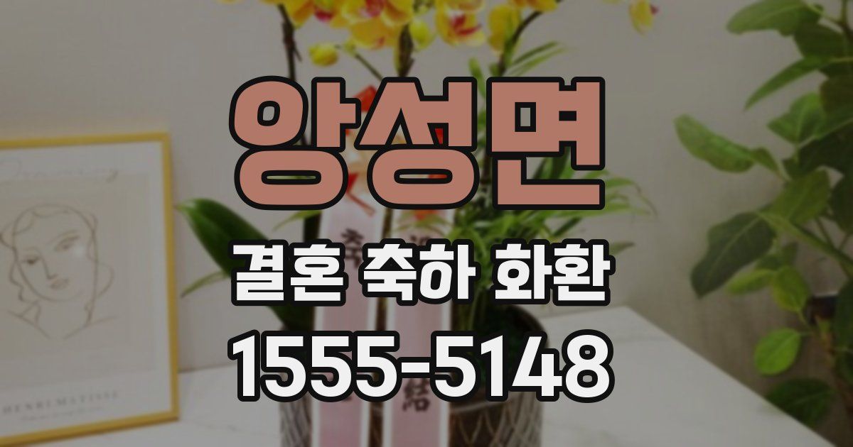 앙성면 결혼 축하 화환