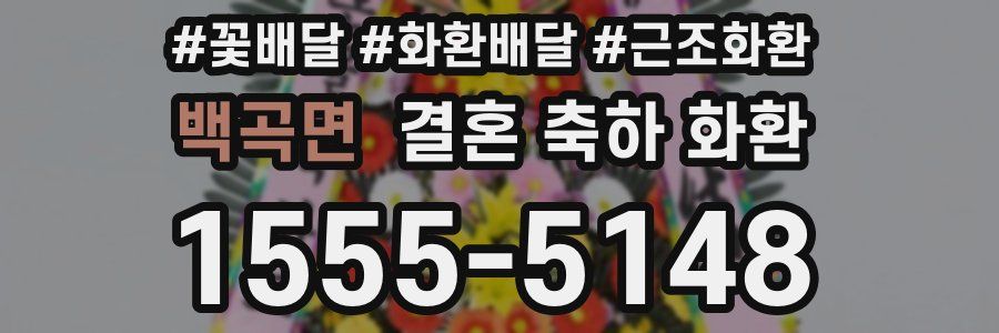 백곡면 결혼 축하 화환