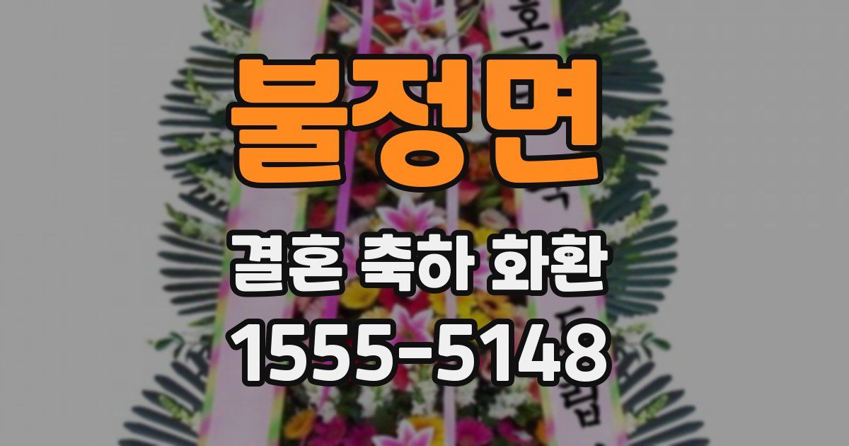 불정면 결혼 축하 화환