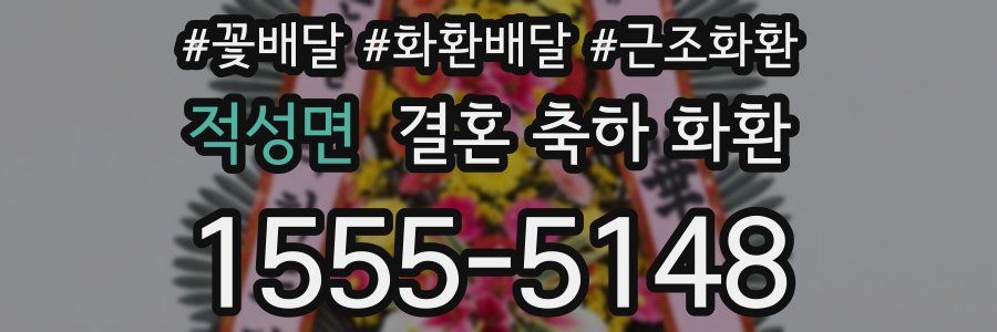 적성면 결혼 축하 화환