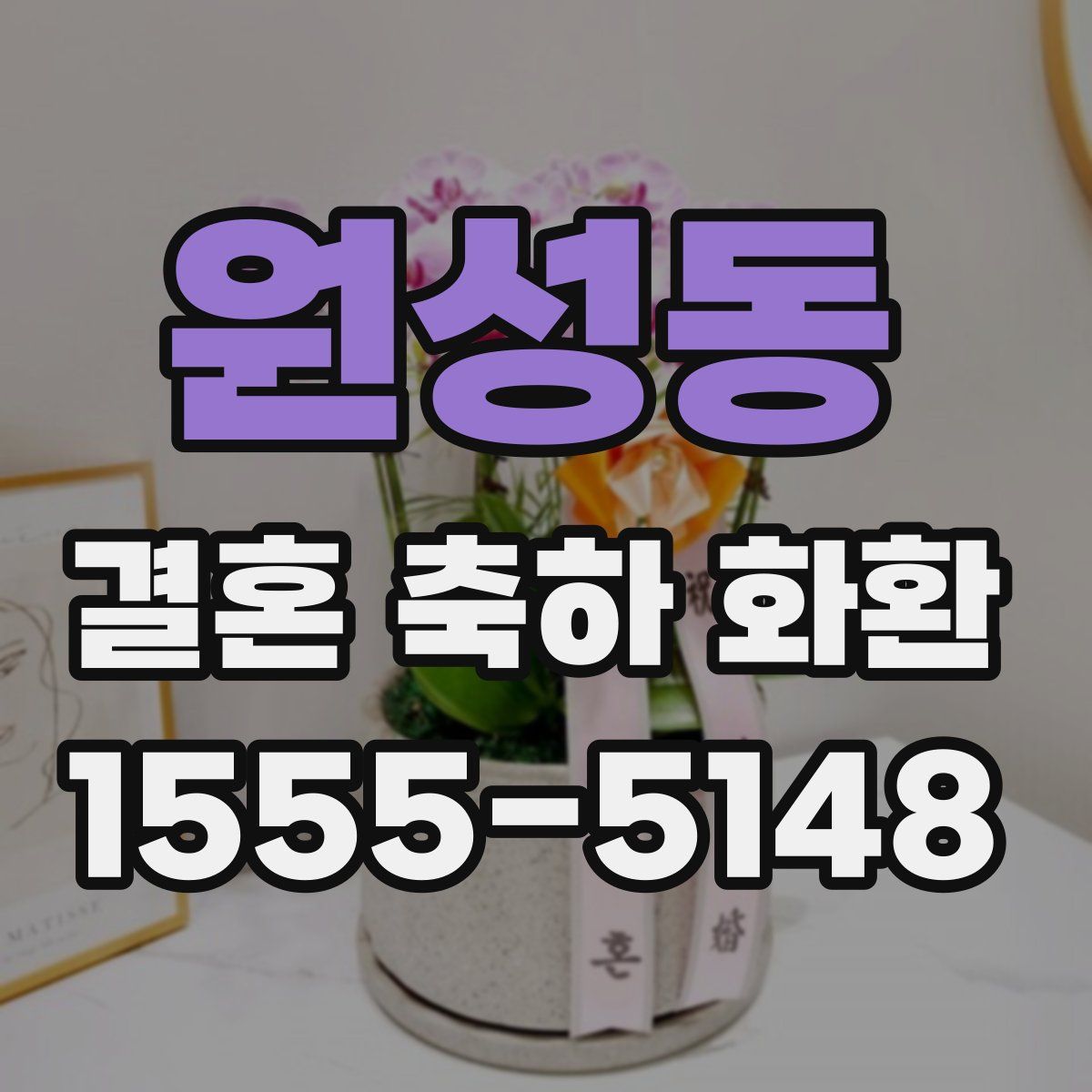 원성동 결혼 축하 화환