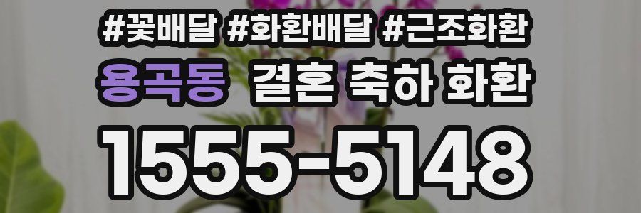 용곡동 결혼 축하 화환