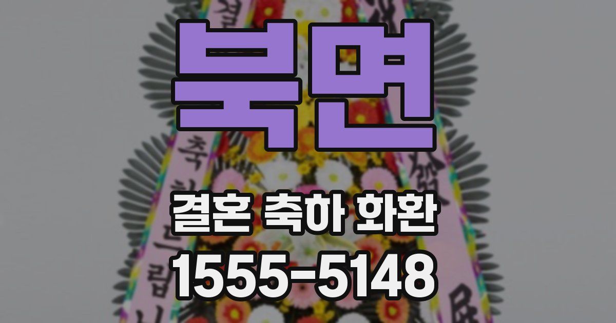북면 결혼 축하 화환